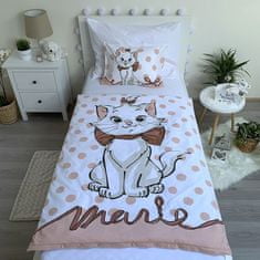Jerry Fabrics Obliečky do postieľky Marie Cat Dots 02 baby 100x135, 60x40 cm