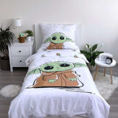 Jerry Fabrics Obliečky bavlna Star Wars Baby Yoda 140x200, 70x90 cm