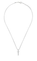 Breil Štýlový pánsky náhrdelník s krížikom Light Row TJ3360