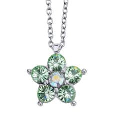 Hravý náhrdelník s kryštálmi Party Flower 30545.PER.R