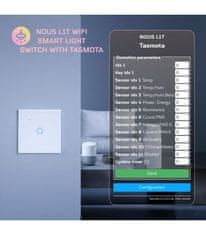 Nous Nous L1T WiFi Smart Svetelný vypínač s Tasmota firmvérom