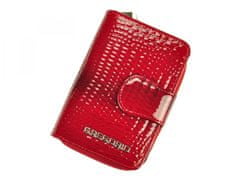 Gregorio Dámska elegantná malá kožená peňaženka Azura, červená