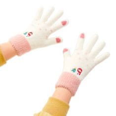 MG Snowman rukavice na ovládanie dotykového displeja, biele