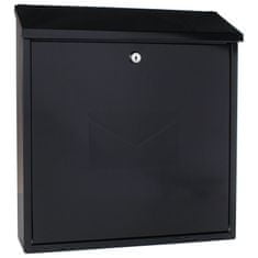 Rottner Firenze poštová schránka čierna | Cylindrický zámok | 36.5 x 39 x 11.5 cm