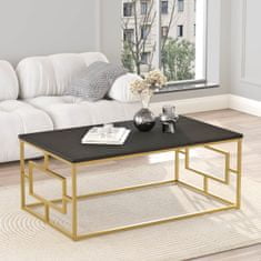 VerDesign VEGY 12 designový konferenčný stolík, farba čierny/zlatý
