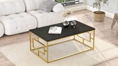 VerDesign VEGY 12 designový konferenčný stolík, farba čierny/zlatý