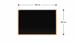 Allboards Magnetická tabule 90 x 60 ALLboards NATURAL TM96BKB