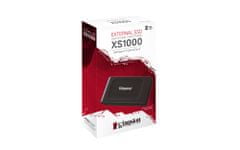 Kingston externý SSD 2000GB XS1000 (čítanie/zápis: 1050/1000MB/s)