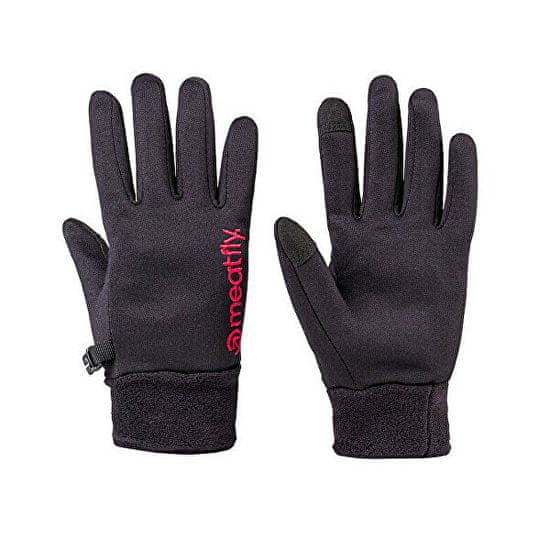 MEATFLY Dámske rukavice Powerstretch Black/pink