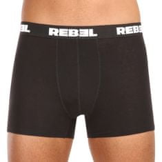 Nedeto 5PACK pánske boxerky Rebel čierne (5NBR001) - veľkosť L
