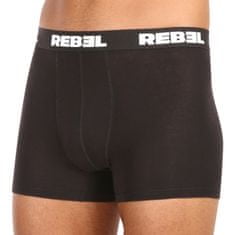 5PACK pánske boxerky Rebel čierne (5NBR001) - veľkosť L