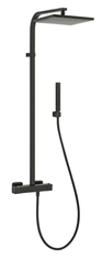 SAPHO Dimy sprchový stĺp s termostatickou batériou, čierný (DM322BL)