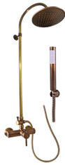 Slezák - RAV CZ Vodovodná batéria sprchová seina s hlavovou a ručnou sprchou - stará mosadz, farba: stará mosadz, rozmer: 150 mm (SE982.5/3SM)