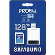 SAMSUNG Samsung/SDXC/128GB/180MBps/USB 3.0/USB-A/Class 10/+ Adaptér/Modrá