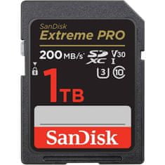 SanDisk Extreme PRO/SDXC/1TB/200MBps/UHS-I U3 / Class 10/Čierna