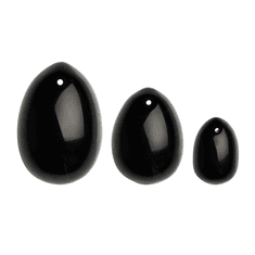La Gemmes - Yoni Egg Set Black Obsidian LMS