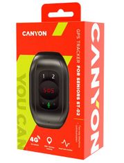 Canyon Chytrý SOS náramok pre seniorov ST-02, volanie, senzor tepu, teploty, lokalizácia GPS + Glonass / LBS / Wi-Fi, odolnosť IP67