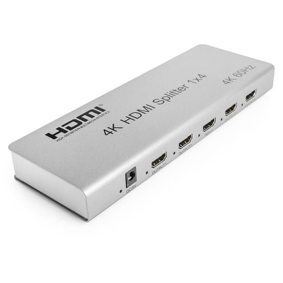 Rozdeľovač HDMI 1x4 SPH-RS104_V46 4K 60 Hz CEC