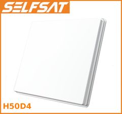 SelfSat H50D4 plochá anténa s lnb quad ako 80cm