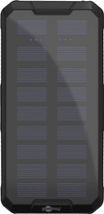 PowerBank Goobay 20000 mAh so solárnou batériou QC PD