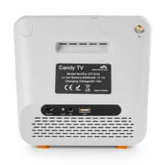 Mini prenosný televízor 7" DVB-T2 H.265 Orange