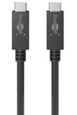 Kábel USB-C 3.2 Gen2x2 100W 20Gb/s PD Goobay 1m
