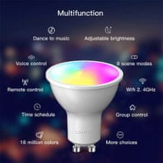 Inteligentná žiarovka RGB WiFi GU10 Tuya Laxihub x2