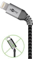 Kábel USB 2.0 - Apple Lightning Goobay TEXTIL 0,5 m