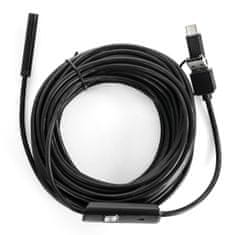 USB endoskopická kamera 3v1 IP67 7mm SPU-E01 5m