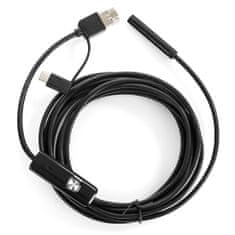 USB endoskopická kamera 3v1 IP67 7mm SPU-E01 3,5m