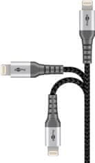 Kábel USB 2.0 - Apple Lightning Goobay TEXTIL 1 m