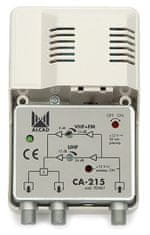 Viacpásmový zosilňovač ALCAD CA-215 12-230V VHF UHF