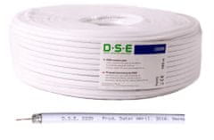 Kábel DSE D220 RG6 100m 0,80mm CU / 64x0,12mm