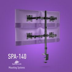 Držiak pre štyri monitory Spacetronik SPA-140