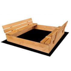 Gimme Five Drevené pieskovisko s lavičkami impregnované 120cm