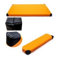 ABC CONNECT Gymnastický matrac 200x120 oranžový/čierny