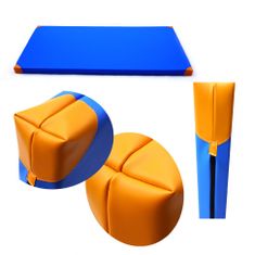 ABC CONNECT Gymnastický matrac 200x120 modrý/žltý