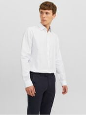 Jack&Jones Pánska košeľa JPRBLABELFAST Comfort Fit 12239027 White (Veľkosť L)