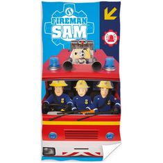 Carbotex Plážová osuška Požiarnik Sam - Výjazd hasičov