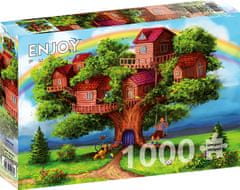 ENJOY Puzzle Domčeky na strome 1000 dielikov