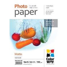 ColorWay Fotopapier Matte 10 x 15 50 ks