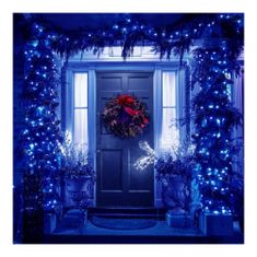 AUR Vonkajšia vianočná reťaz - modrá, 10m, 100diod