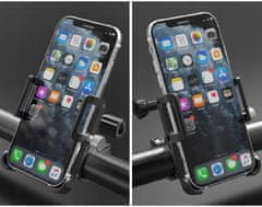 GUB Držiak telefónu na bicykel alebo motorka, GUB PLUS 15, 360 rotácia, 90 uhol