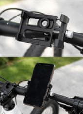 GUB Držiak telefónu na bicykel alebo motorka, GUB G84, ľahké nylonové riadidlá