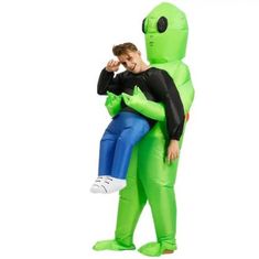 JOJOY® Zábavný nafukovací kostým na Halloween – Únos mimozemšťanmi | UFOMAN