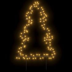 Vidaxl Vianočná svetelná dekorácia s hrotmi strom 115 LED 90 cm