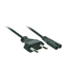 Solight Napájací kábel pre AV zariadenie, 2-pin, 230V, 2,5A, vrecko, 2m
