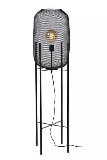 LUCIDE Stojacia lampa MESH priemer 35 cm - 1xE27 - Black