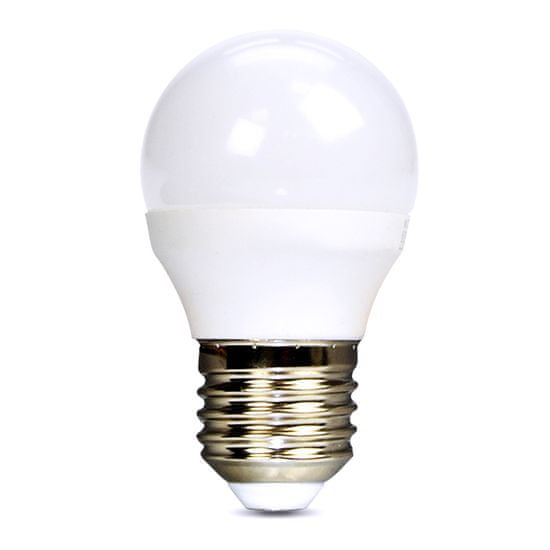 Solight LED žiarovka miniglobe matná P45 6W, E27, 4000K, 510lm