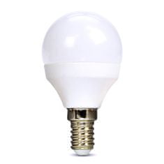 Solight LED žiarovka miniglobe matná P45 8W, E14, 3000K, 720lm